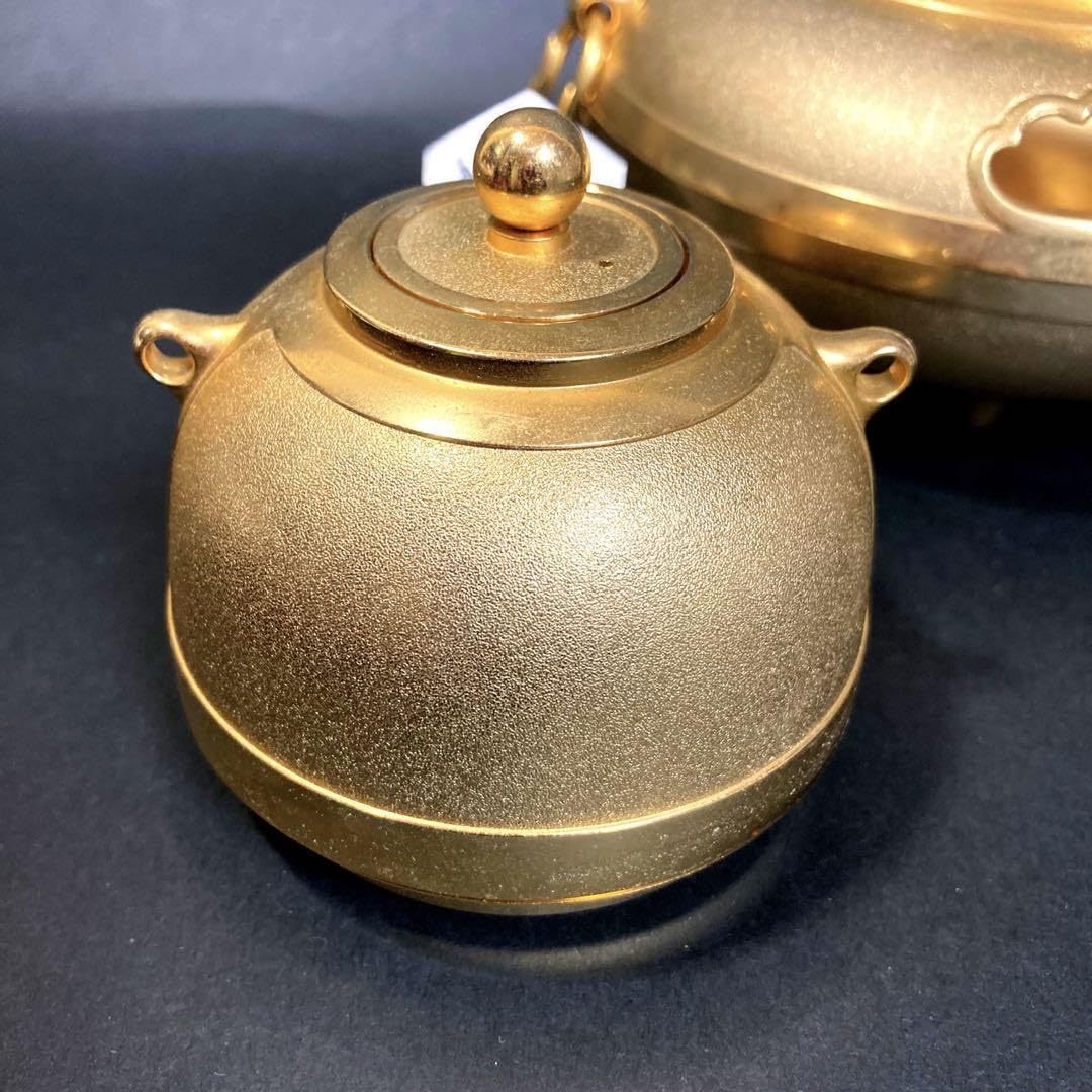 値下げ　金の茶釜　天皇陛下即位50年記念 金の茶釜 天皇陛下即位50年記念